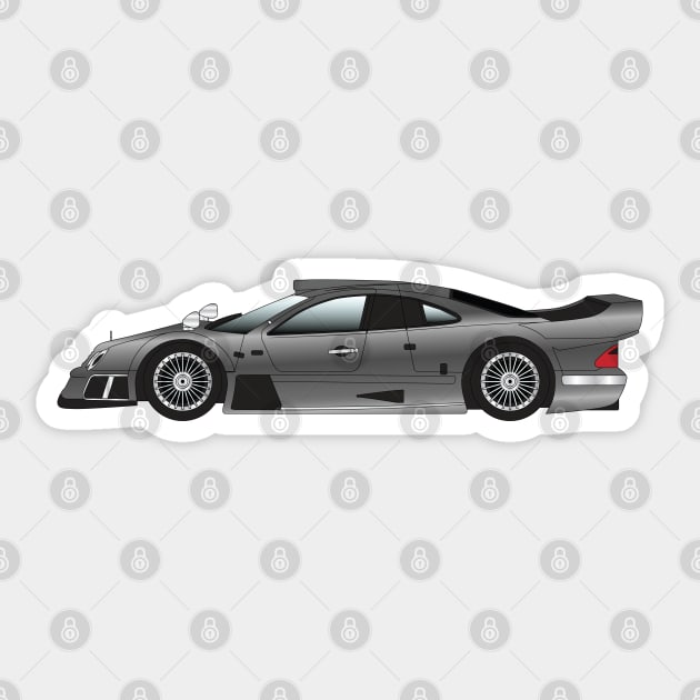 Benz CLK GTR Sticker by kindacoolbutnotreally